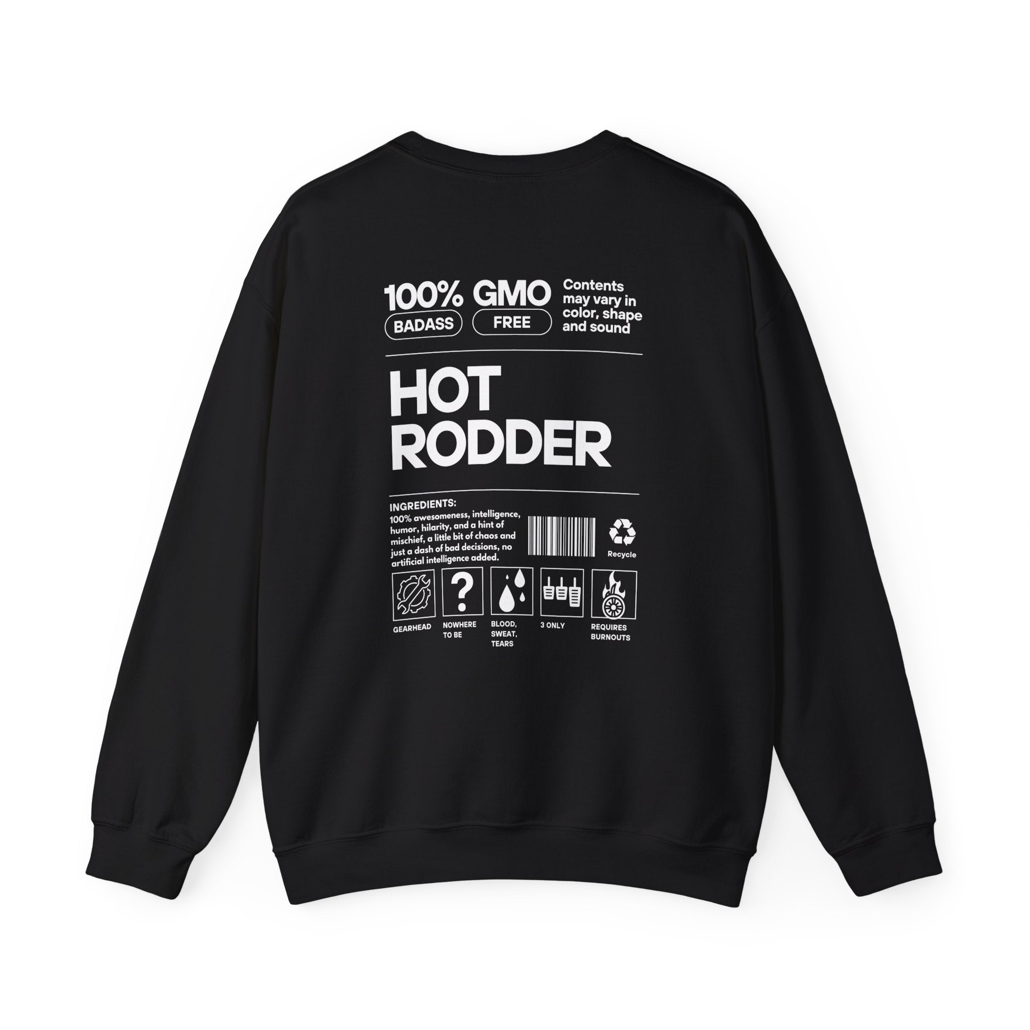 Hot Rodder Crewneck Sweatshirt - Automotive Vintage Garage Tee