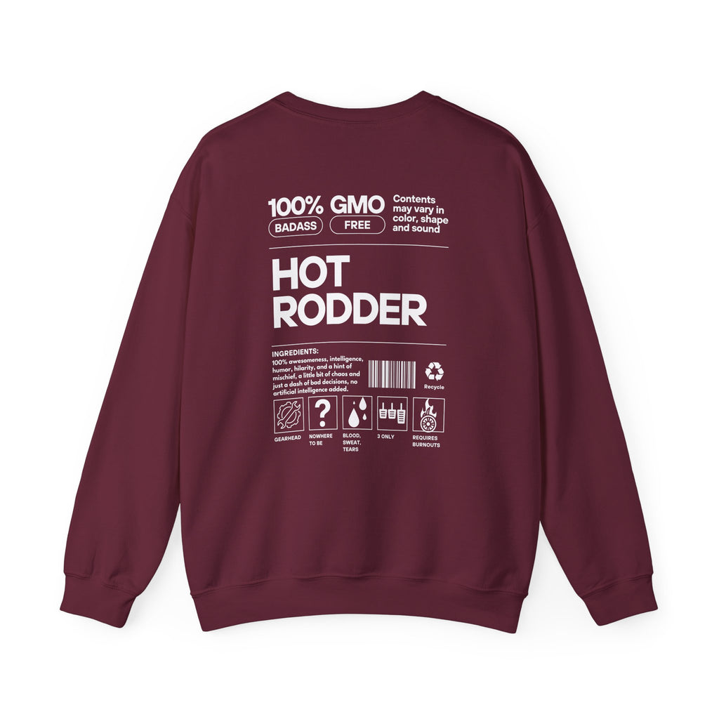 Hot Rodder Crewneck Sweatshirt - Automotive Vintage Garage Tee