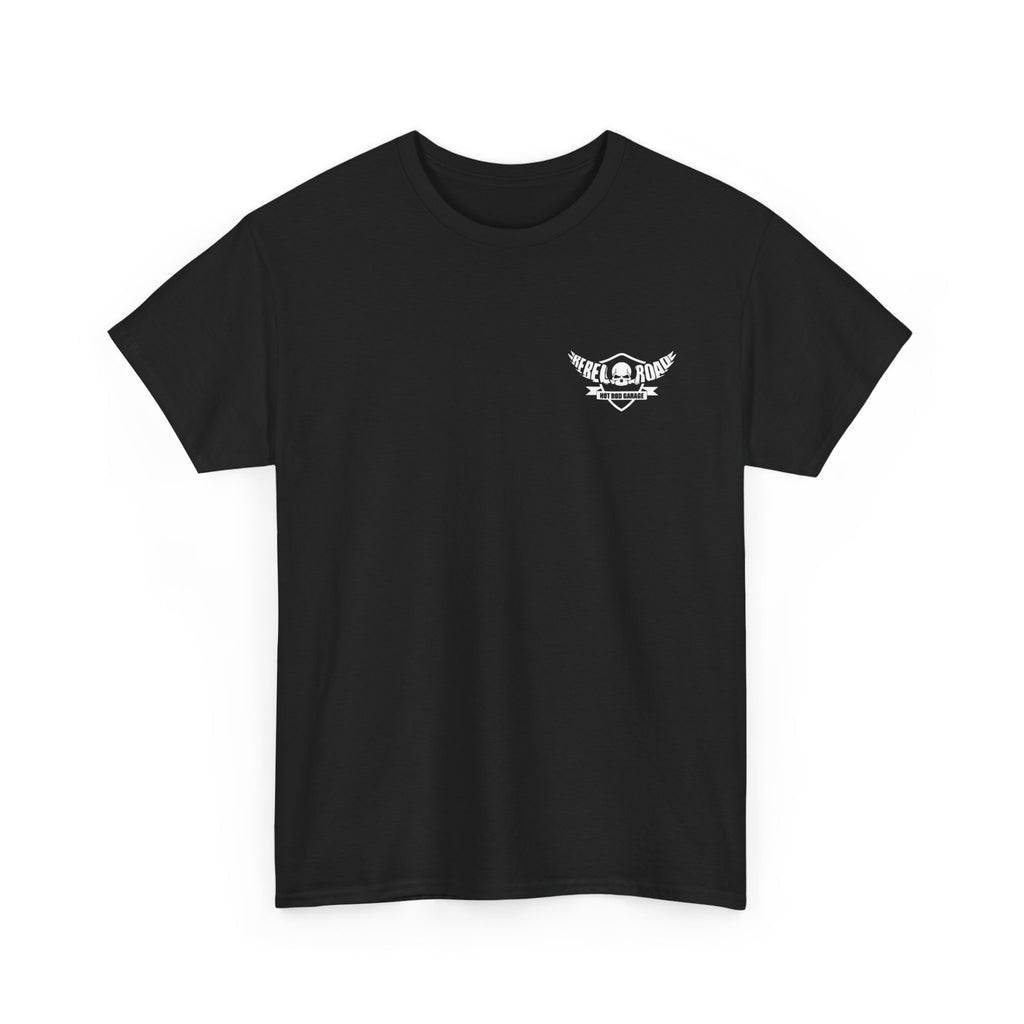 Rebel Road Tee — Graphic Definition Backprint Black T-Shirt