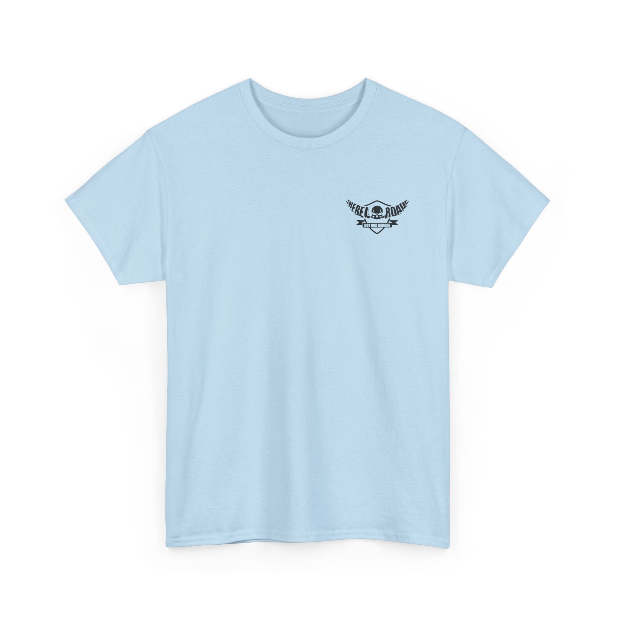 Hot Rod Garage T‑Shirt — Rebel Road Pistons Tee (Est. 2020)