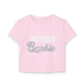 Hotrod Barbie Women's Baby Tee — Vintage Car Club Graphic Crop Top