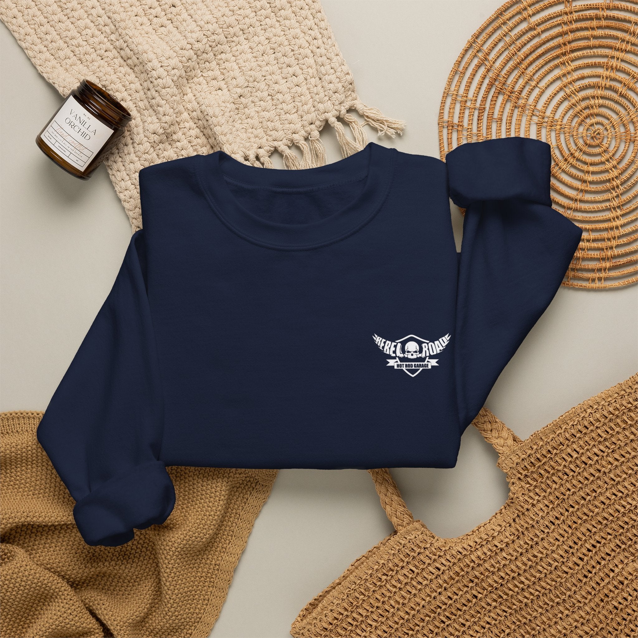 Hot Rodder Crewneck Sweatshirt - Automotive Vintage Garage Tee