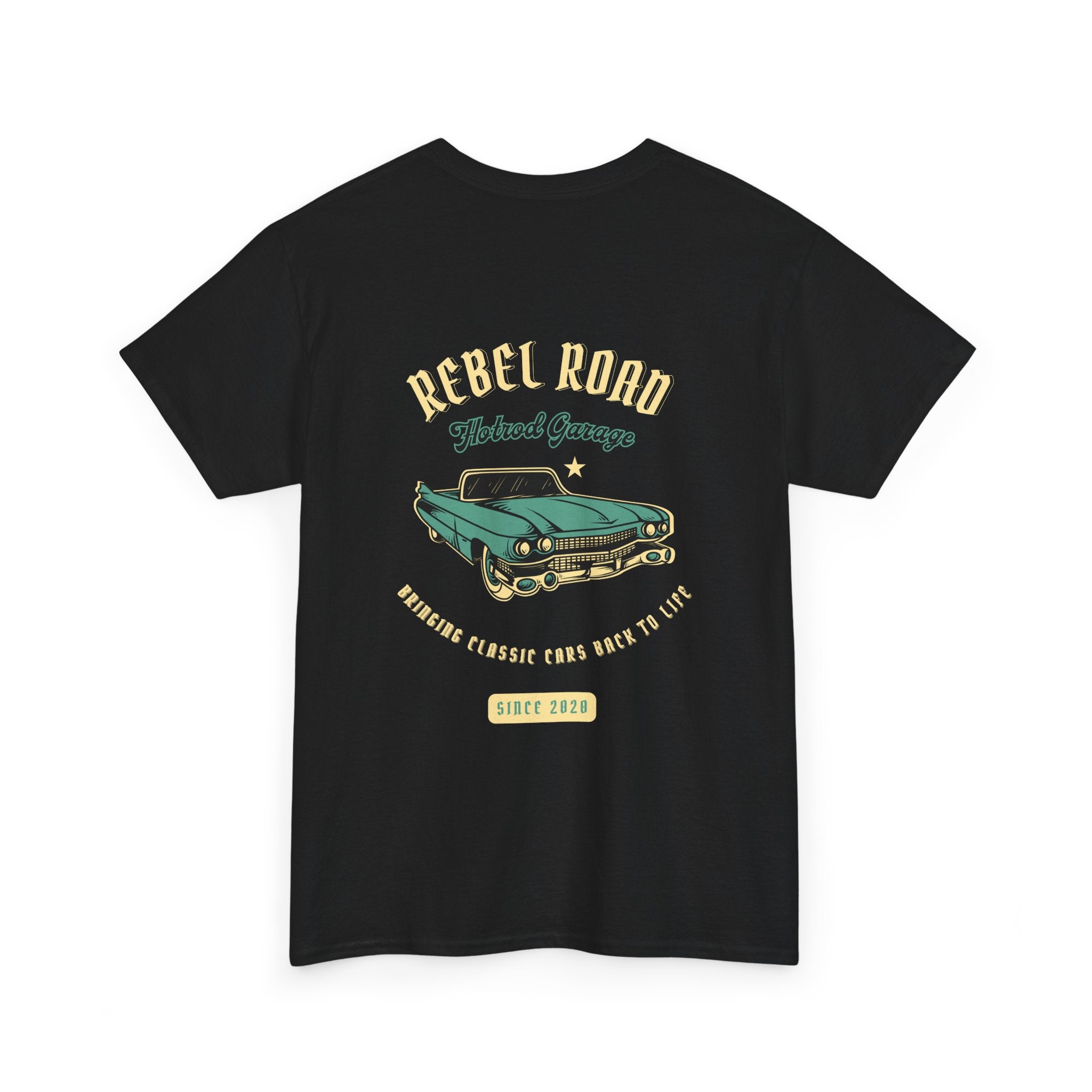 Classic Car Tee — "Rebel Road" Vintage Muscle Car Graphic T-Shirt