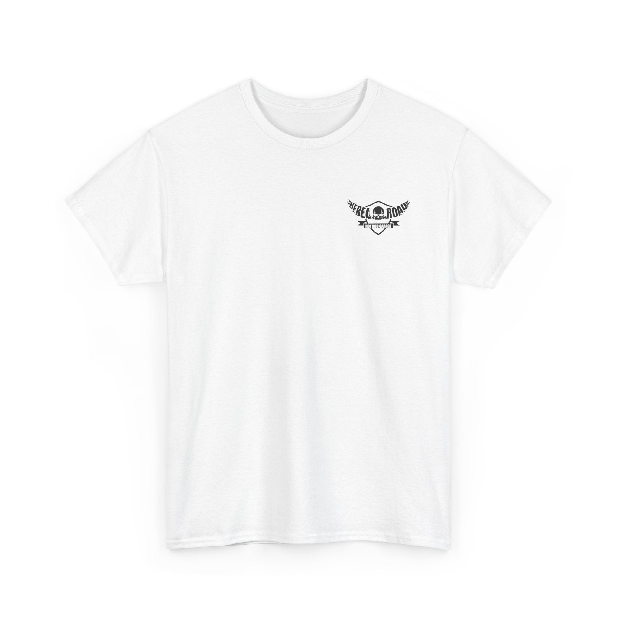 Hot Rod Garage T‑Shirt — Rebel Road Pistons Tee (Est. 2020)