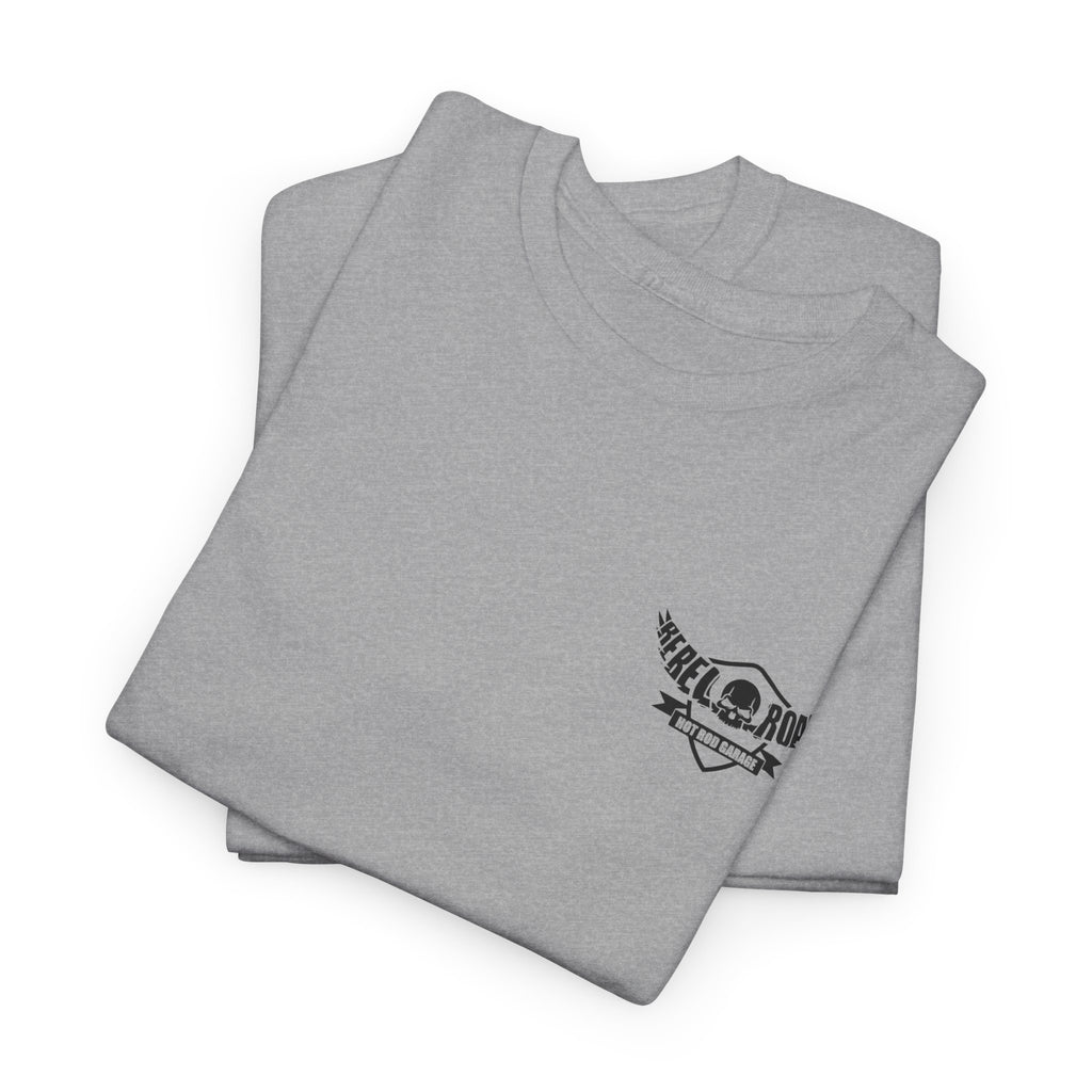 Hot Rod Garage T‑Shirt — Rebel Road Pistons Tee (Est. 2020)