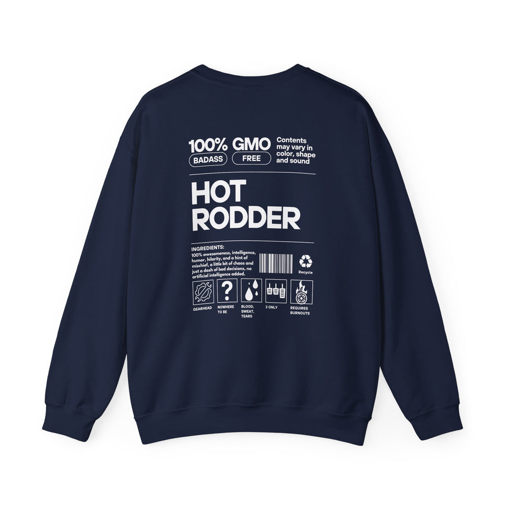 Hot Rodder Crewneck Sweatshirt - Automotive Vintage Garage Tee