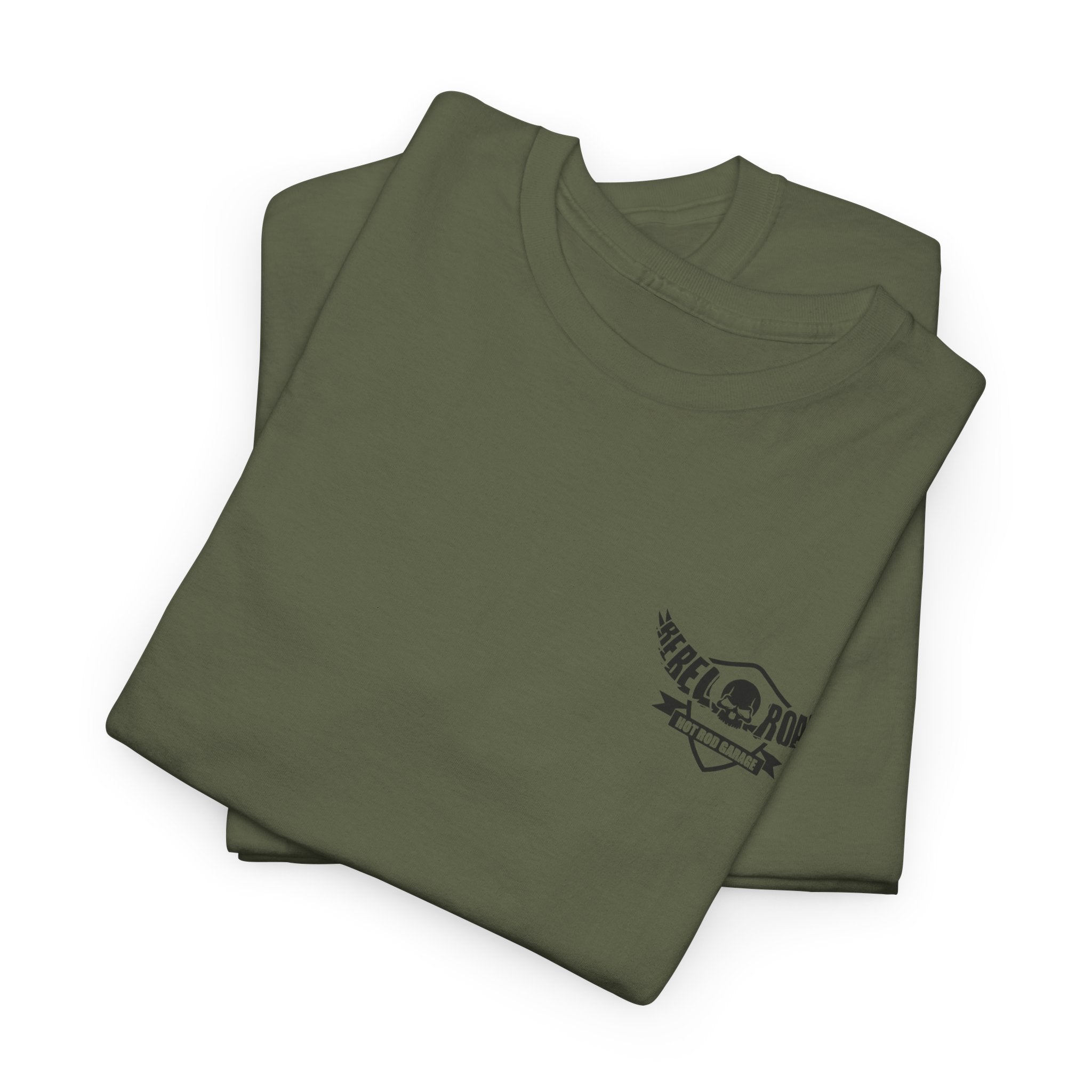 Hot Rod Garage T‑Shirt — Rebel Road Pistons Tee (Est. 2020)