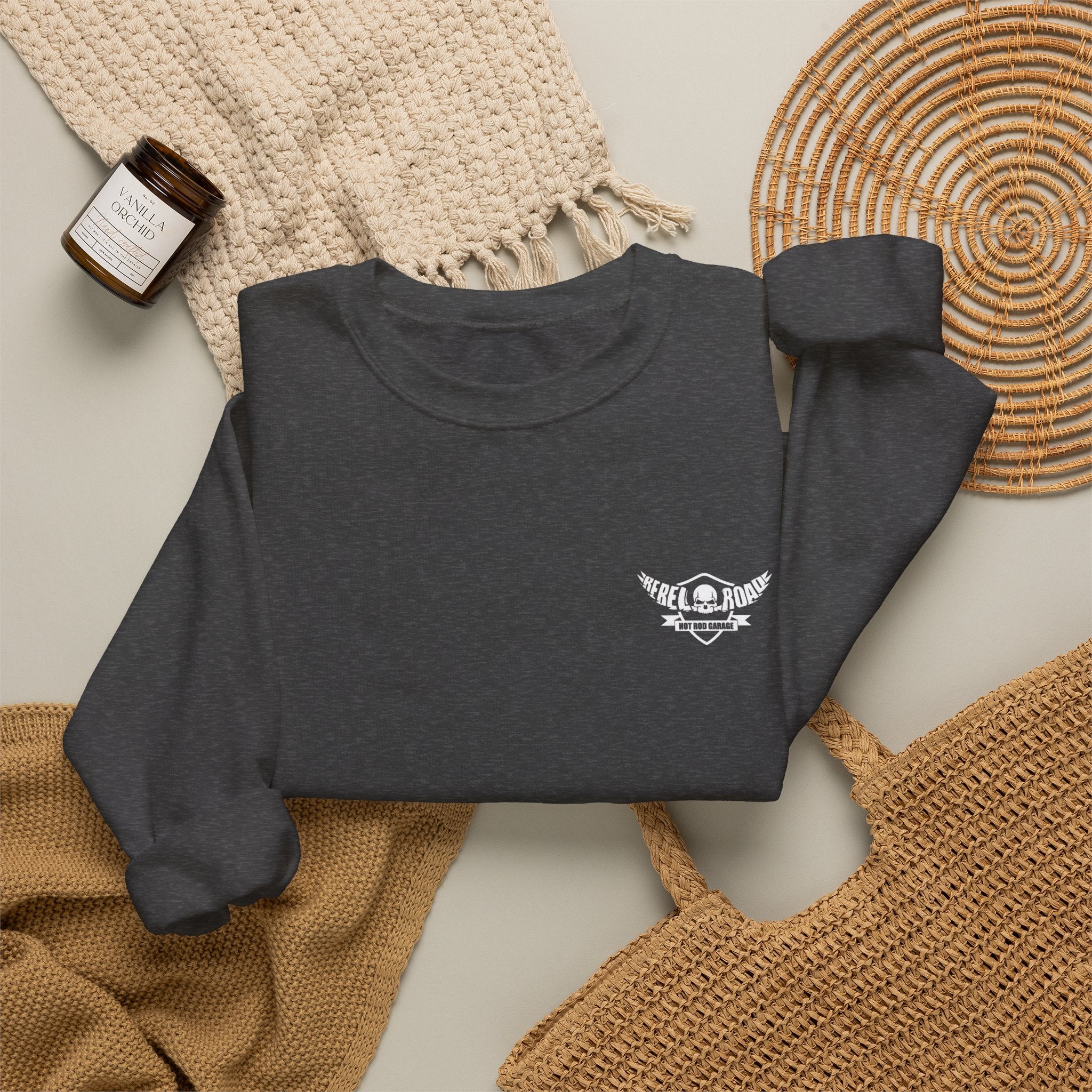 Hot Rodder Crewneck Sweatshirt - Automotive Vintage Garage Tee