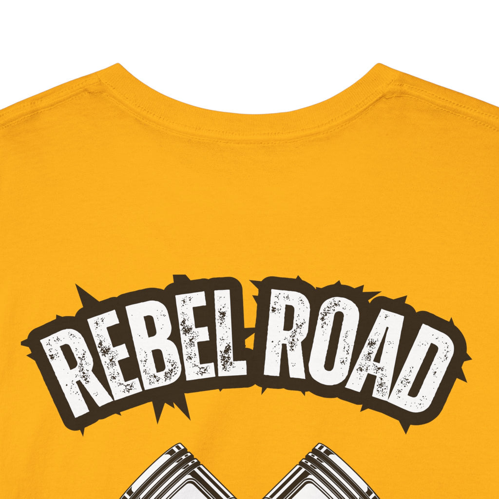 Hot Rod Garage T‑Shirt — Rebel Road Pistons Tee (Est. 2020)