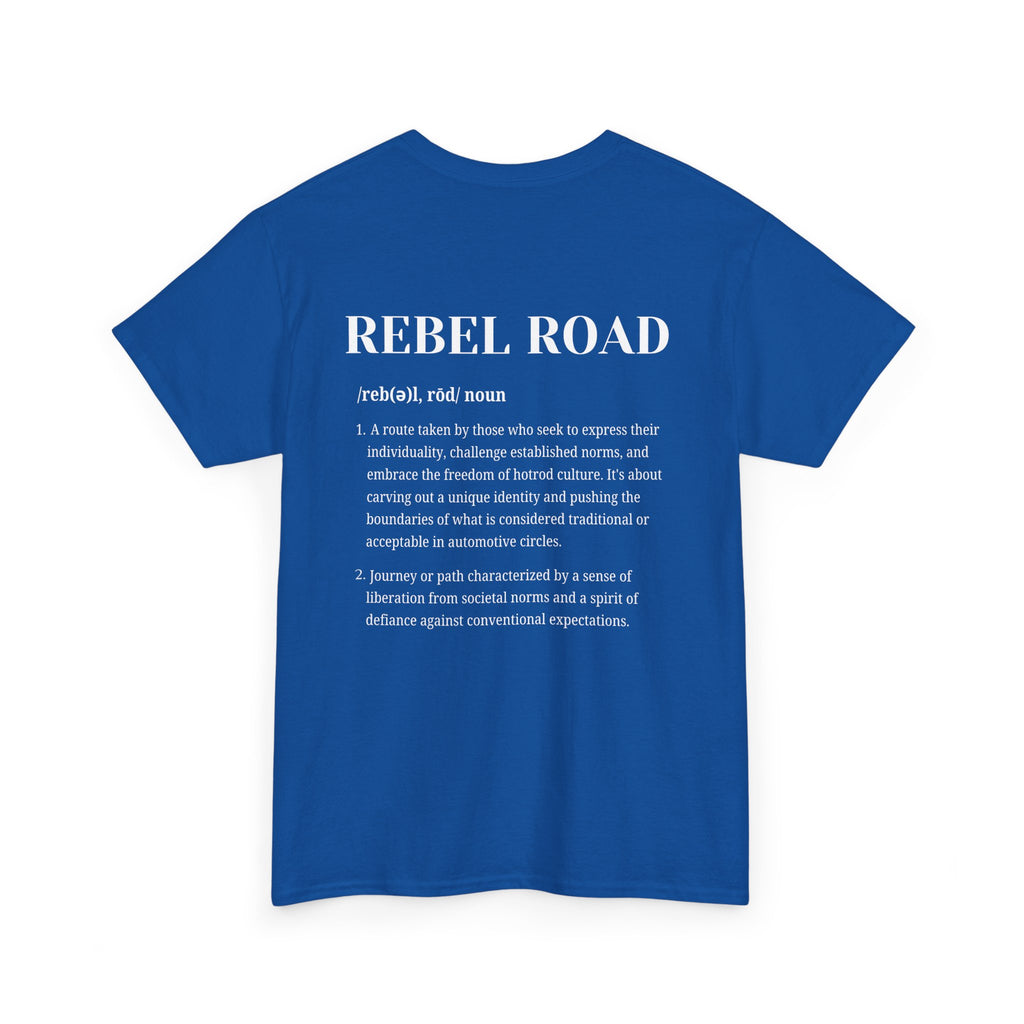 Rebel Road Tee — Graphic Definition Backprint Black T-Shirt