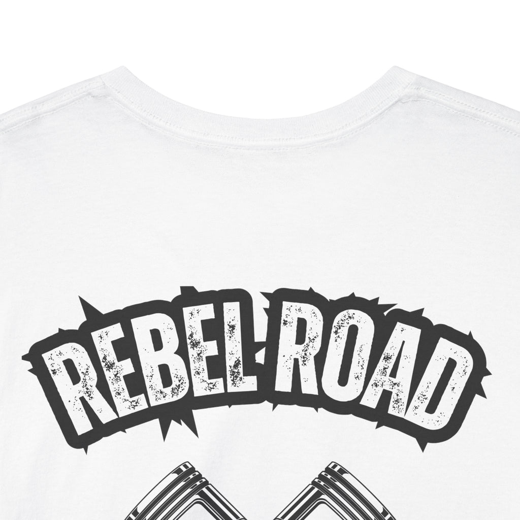 Hot Rod Garage T‑Shirt — Rebel Road Pistons Tee (Est. 2020)