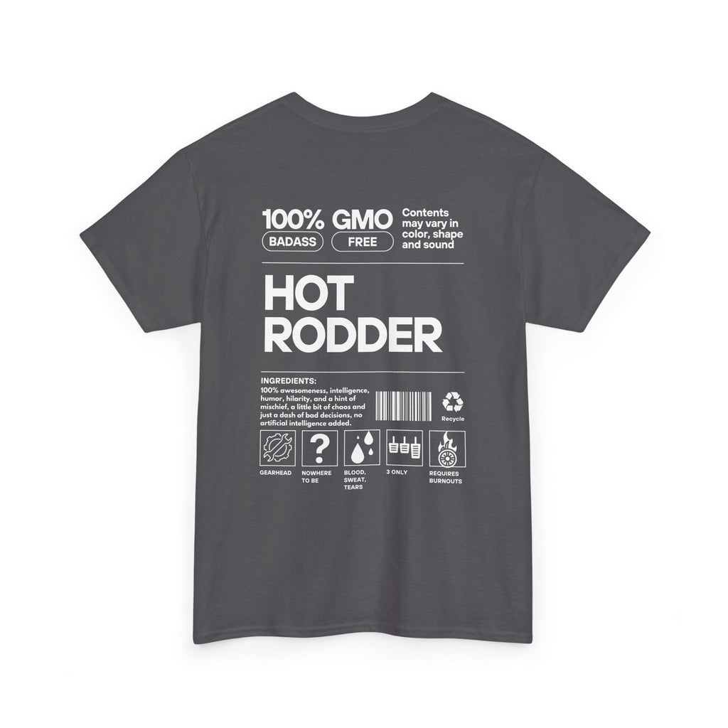 Hot Rodder T‑Shirt — Retro Car Graphic Tee ("HOT RODDER" Back Print)