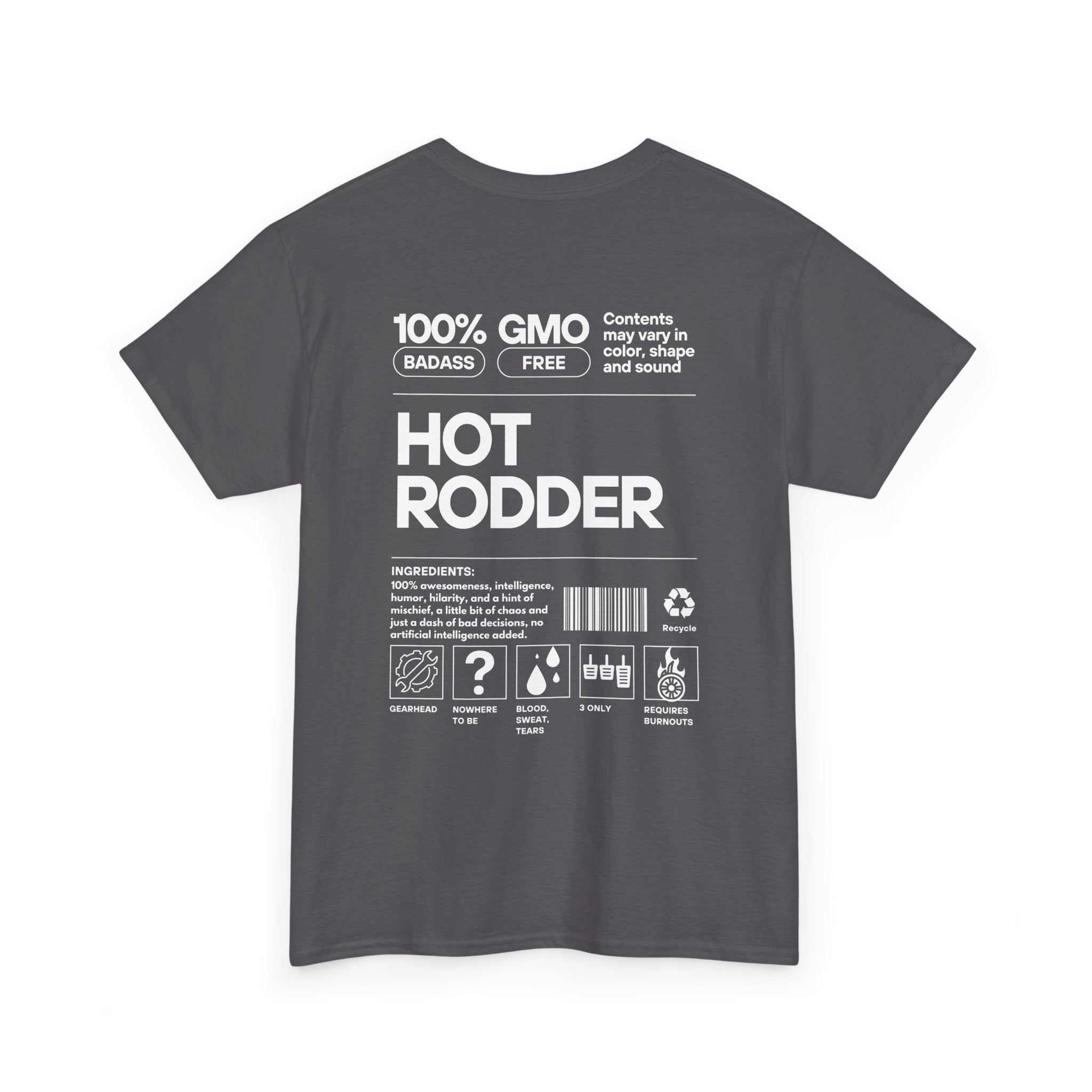 Hot Rodder T‑Shirt — Retro Car Graphic Tee ("HOT RODDER" Back Print)