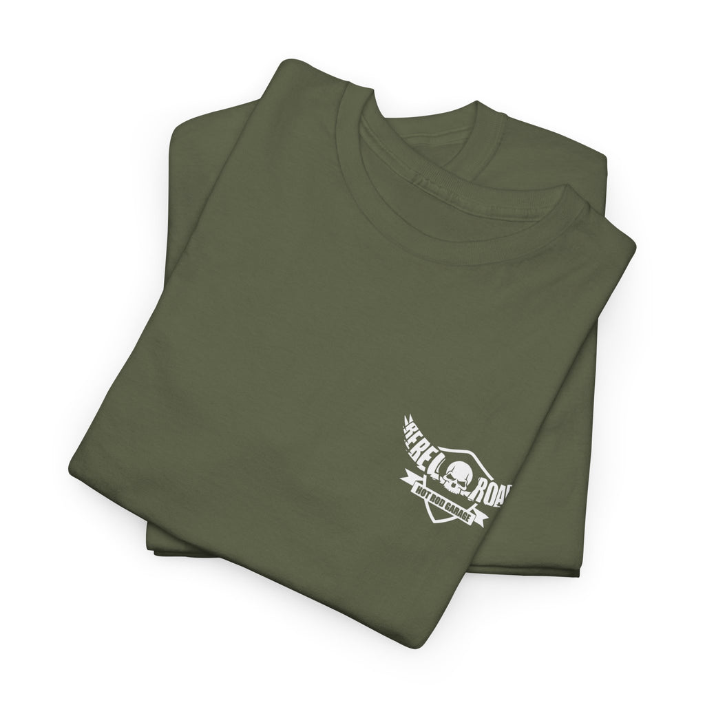 Rebel Road Tee — Graphic Definition Backprint Black T-Shirt