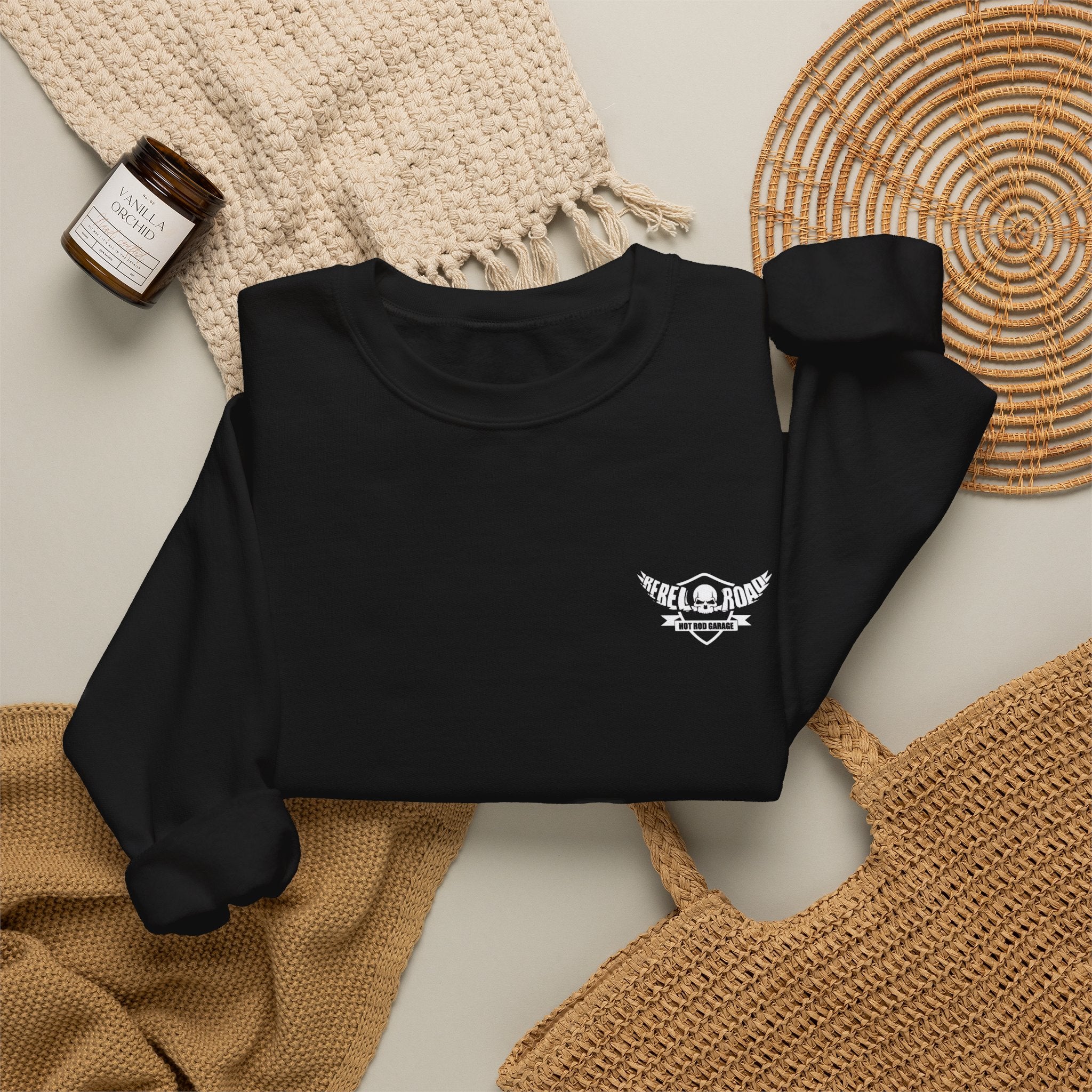 Hot Rodder Crewneck Sweatshirt - Automotive Vintage Garage Tee