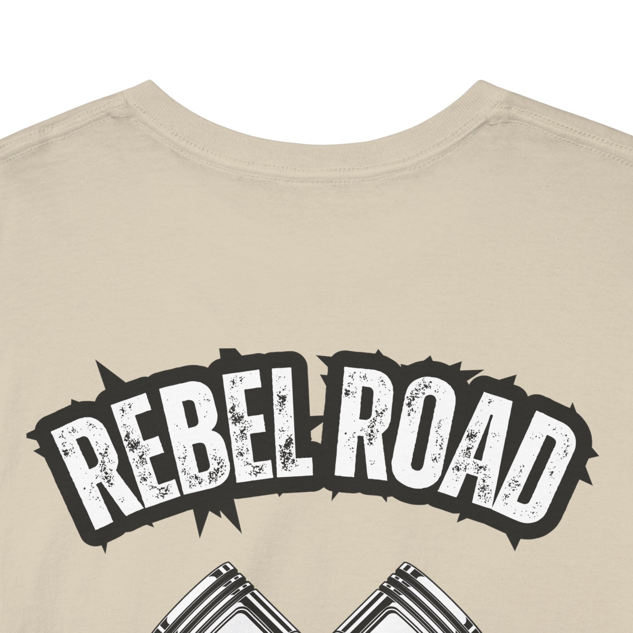 Hot Rod Garage T‑Shirt — Rebel Road Pistons Tee (Est. 2020)