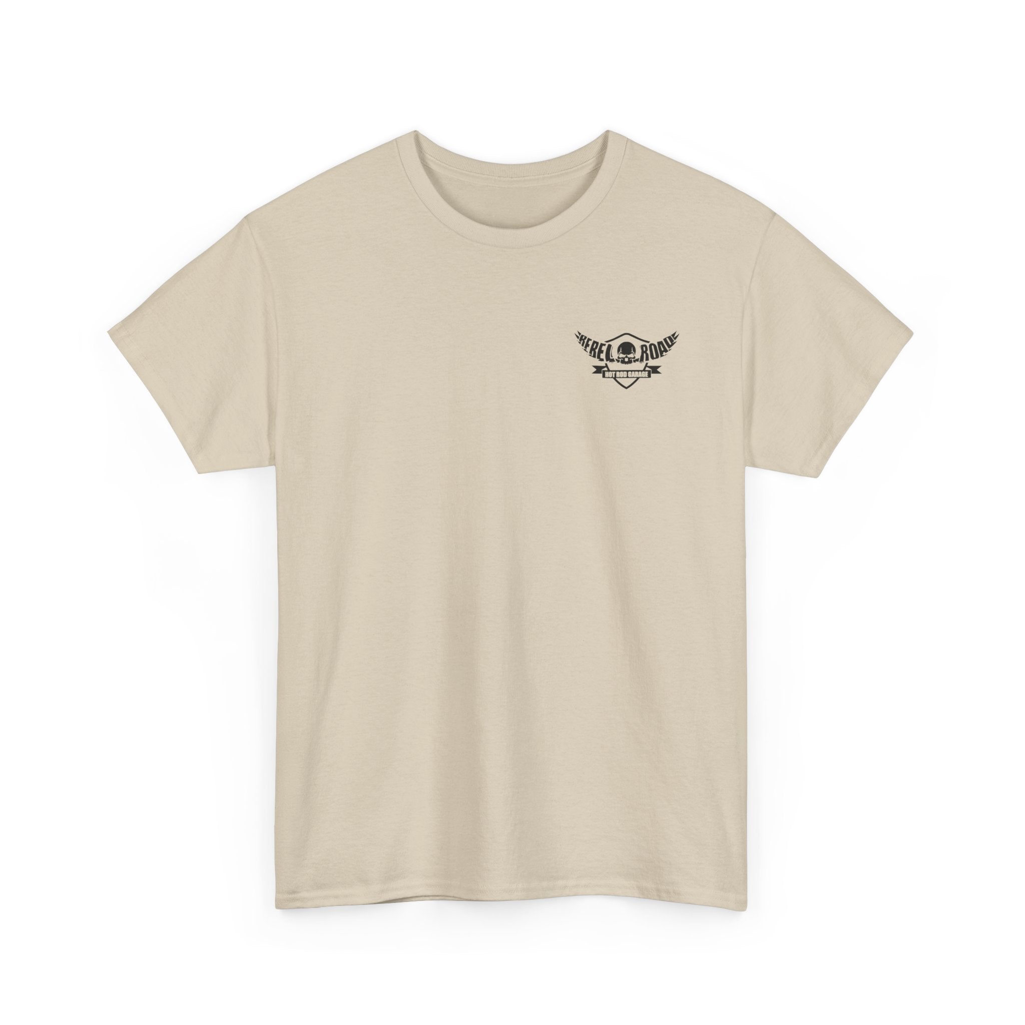 Hot Rod Garage T‑Shirt — Rebel Road Pistons Tee (Est. 2020)